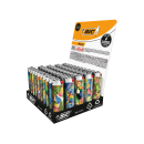 BIC Maxi J26 "Birds" Reibrad Feuerzeuge, 50er Display