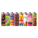 BIC Maxi J26 "Sweets" Reibrad Feuerzeuge, 50er Display