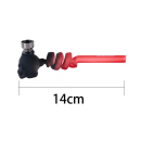 Glaspfeife "Skull Head" 14 cm, 3-fach sortiert, einzeln