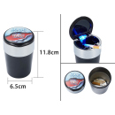 Autoaschenbecher "ACDC", 3-fach sortiert; 6er Display