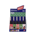 Stabfeuerzeug "XMAS DRINKS"; 5-fach sortiert; 50er Display