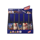 Stabfeuerzeug "XMAS VILLAGE"; 5-fach sortiert; 25er Display