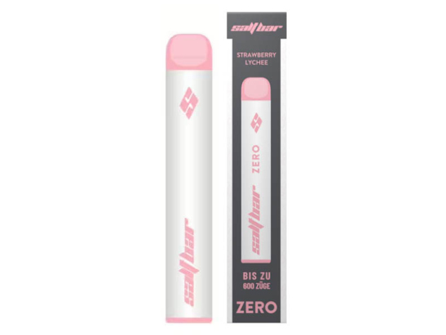 Salt Bar - ZERO - Strawberry Lychee (Erdbeer, Litschi) - Vape - 0mg - 600 Züge