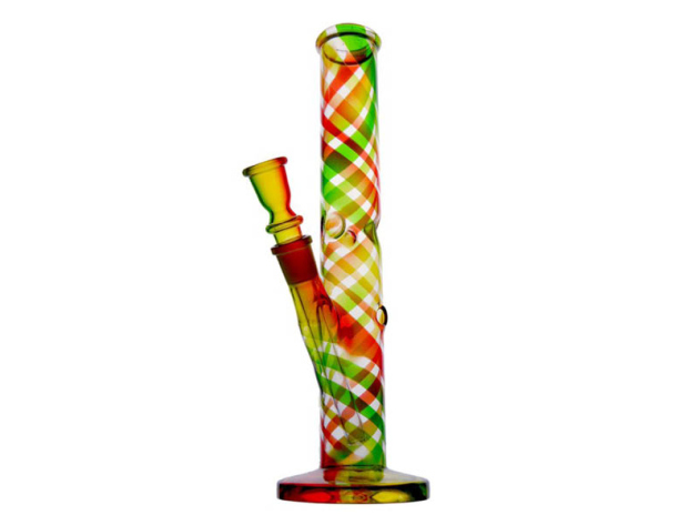 Glasbong mit Eis Bunt; Höhe 30 cm; Ø 40 mm; Schliff 18,8