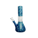 Glasbong mit Perkolator Blau; Höhe 22 cm; Ø...