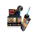 Sturmfeuerzeuge "Tactile Worlds" 3D Alu-Jet-Flame, 5-fach sortiert, 50er Display