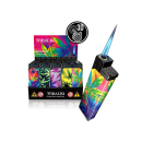 Sturmfeuerzeuge "Glow Weed" 3D Alu-Jet, 5-fach...
