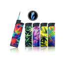 Sturmfeuerzeuge "Glow Weed" 3D Alu-Jet, 5-fach sortiert, 50er Display