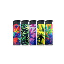 Sturmfeuerzeuge "Glow Weed" 3D Alu-Jet, 5-fach sortiert, 50er Display