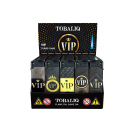 Sturmfeuerzeuge "VIP" 3D Alu-Jet, 5-fach sortiert, 50er Display