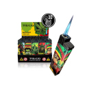 Sturmfeuerzeuge "Rasta Puff" 3D Alu-Jet, 5-fach...