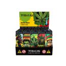 Sturmfeuerzeuge "Rasta Puff" 3D Alu-Jet, 5-fach sortiert, 50er Display