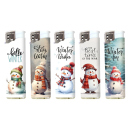 Elektrofeuerzeuge "Schneemann", 5-fach sortiert; 50er Display