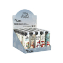 Elektrofeuerzeuge "Schneemann", 5-fach sortiert; 50er Display