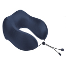 Deluxe Nackenkissen aus Memory Foam; dunkelblau