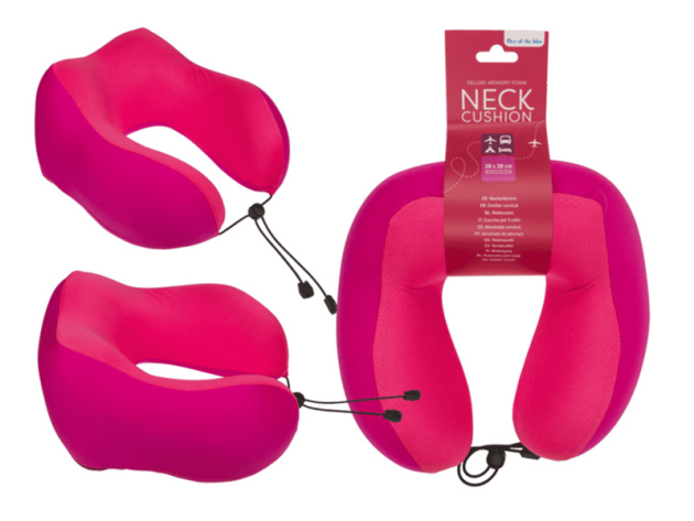 Deluxe Nackenkissen aus Memory Foam; pink