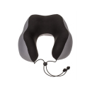 Deluxe Nackenkissen aus Memory Foam; grau-schwarz