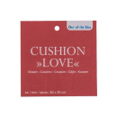 Deko Kissen "Love"; rot; 30 x 50 cm