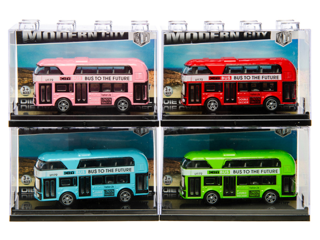 Doppeldecker-Bus mit Rückzug-Automatik, 4-fach sortiert, einzeln