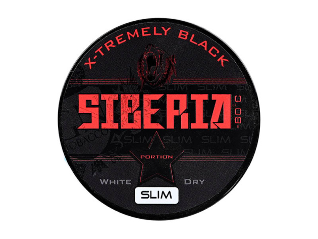 Siberia Black Slim X-tremely Strong Chew Bags - Nikotinstärke 43mg/g (Rücknahme ist ausgeschlossen!)