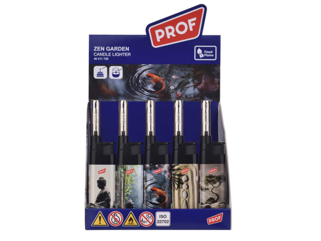 Stabfeuerzeug "ZEN GARDEN"; 5-fach sortiert; 50er Display