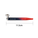 Handpfeife "GRADIENT GLASS PIPE", 16,5 cm, mit Sieb, 4-fach sortiert, einzeln