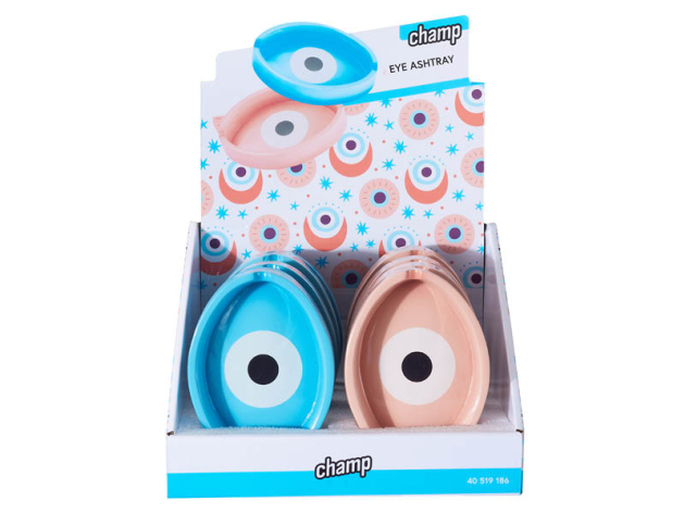 Autoaschenbecher "EYE", 2-fach sortiert, 8er Display