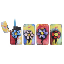 Sturmfeuerzeuge "GRAPHIC FLOWE" Jetflame; 4-fach sortiert; 20er Display