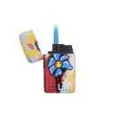 Sturmfeuerzeuge "GRAPHIC FLOWE" Jetflame; 4-fach sortiert; 20er Display