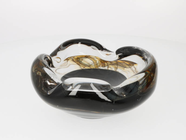 Zigarrenaschenbecher Glas Uwe Edelrauch, 4 Abl., 21x21x9cm