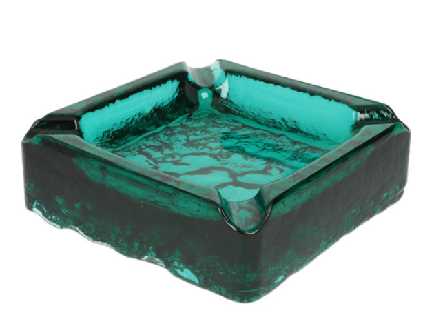 Zigarrenaschenbecher Glas Kostas Oldschool, 4 Abl., 20x20x7cm