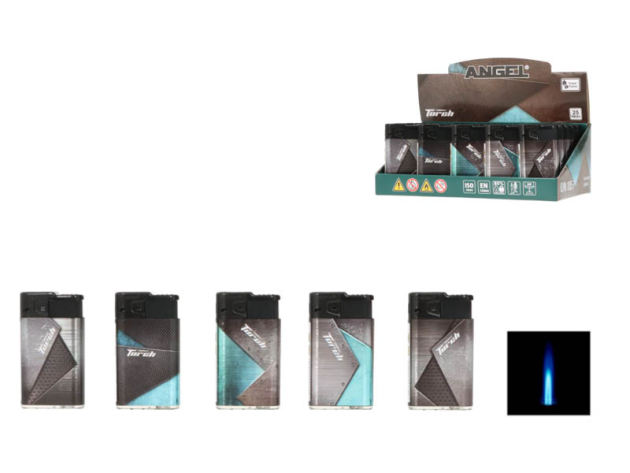 Sturmfeuerzeuge "CONVEX LABEL" Jetflame; 5-fach sortiert; 25er Display