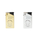 Sturmfeuerzeuge "GOLD&SILBER HANFBLATT" Jetflame; 2-fach sortiert; 25er Display