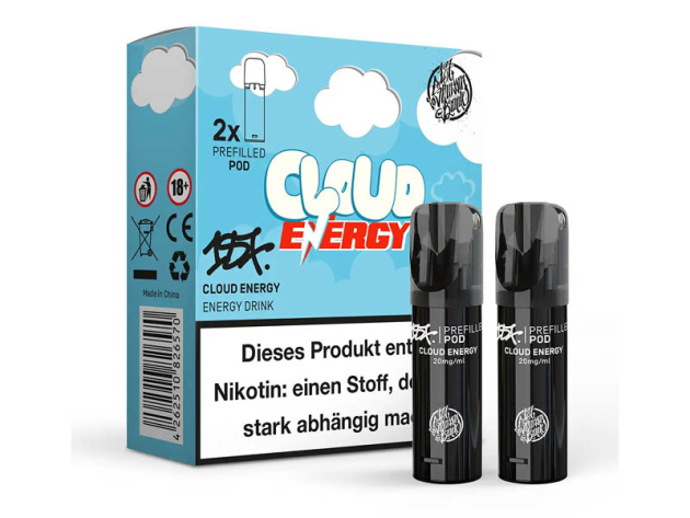 187 Strassenbande - Pod (2er Set) - Cloud Energy (Energy-Drink) - 20mg - ca. 600 Züge