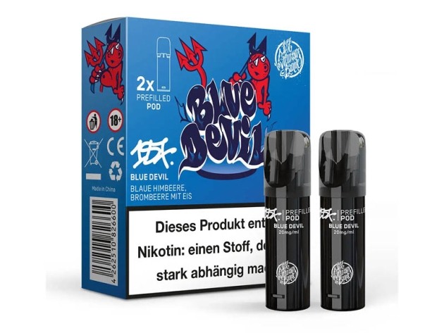 187 Strassenbande - Pod (2er Set) - Blue Devil (Blaubeer-Himbeer-Mischung) - 20mg - ca. 600 Züge