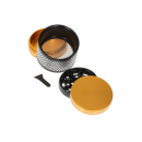 Grinder goldfarben/schwarz , 3-tlg.; Ø 6cm. H 6,3cm, einzeln