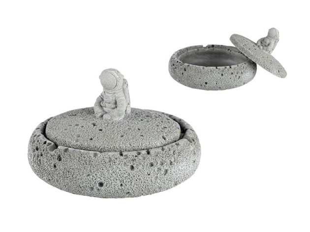 Aschenbecher "Stone Astronaut", Metall, Ø 15,5cm, H. 10,5cm