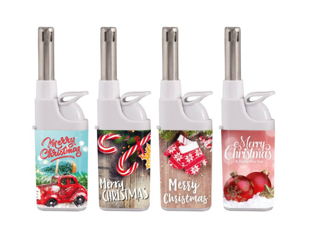 Stabfeuerzeug "X-MAS"; 5-fach sortiert; 25er Display