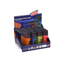 Sturmfeuerzeuge "EASY TORCH"; 4-fach sortiert; Flaschenöffner, 12er Display