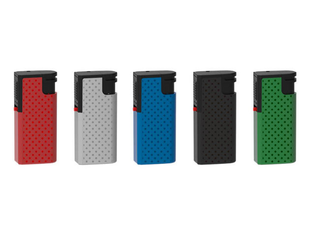 Sturmfeuerzeug "WINGMAN" Unifarben, Jetflamme, 5-fach sortiert, 25er Display