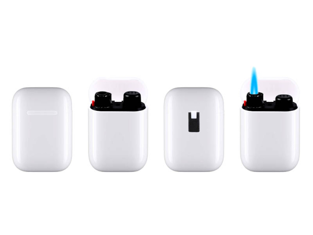 Sturmfeuerzeug "POD" weiß, Jetflamme, 25er Display