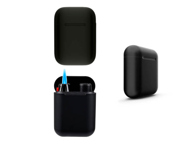 Sturmfeuerzeug "POD" schwarz, Jetflamme, 25er Display