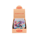 Zigarettenetuis "Colored" für 20 Zig., mit Gummiband, 6er Display