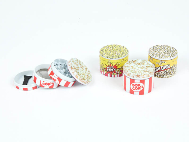 Grinder "3D Popcorn" 4-tlg., Ø 50 mm, 3-fach sortiert, einzeln