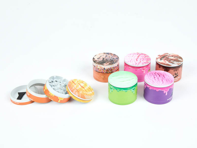 Grinder "Ice Cream" 4-tlg., Ø 50 mm, 5-fach sortiert, einzeln
