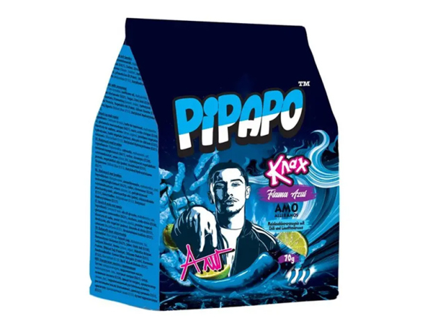 PIPAPO – AMO Knax Chips - Flama Azul á 70g; 24er Pack