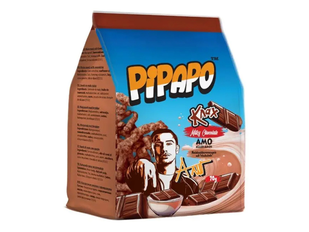 PIPAPO – AMO Knax Chips - Milky Chocolate á 70g; 24er Pack