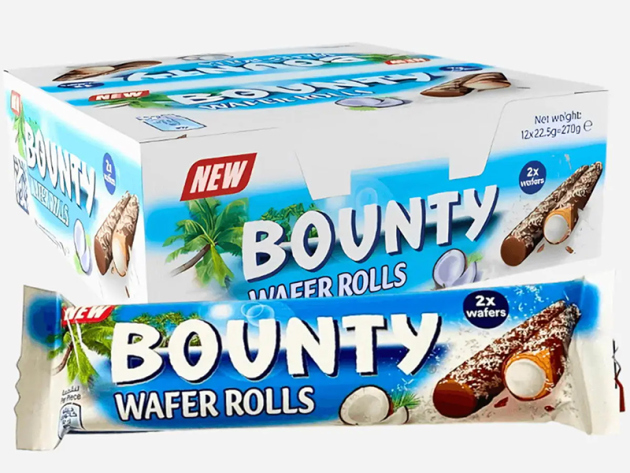 Bounty - Wafer Rolls á 2,5g; 12er Pack