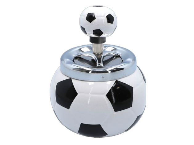 Aschenbecher "Fussball" 9,5x14 cm