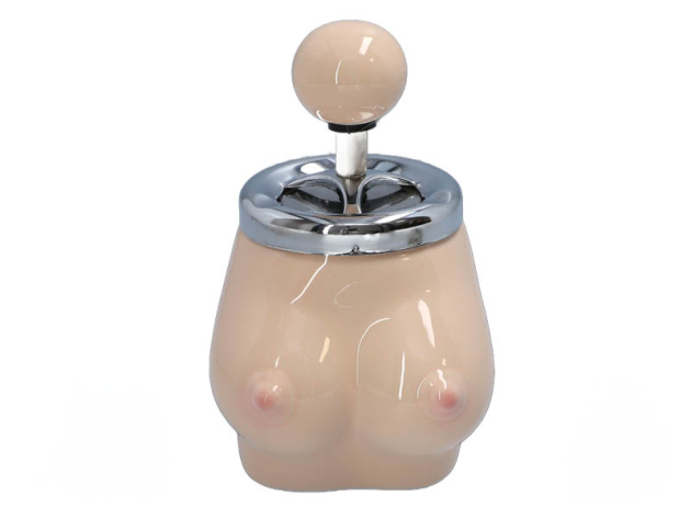 Aschenbecher "Frauenbrust" 9x17 cm